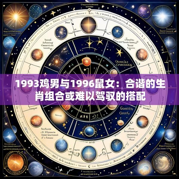 1993鸡男与1996鼠女：合谐的生肖组合或难以驾驭的搭配