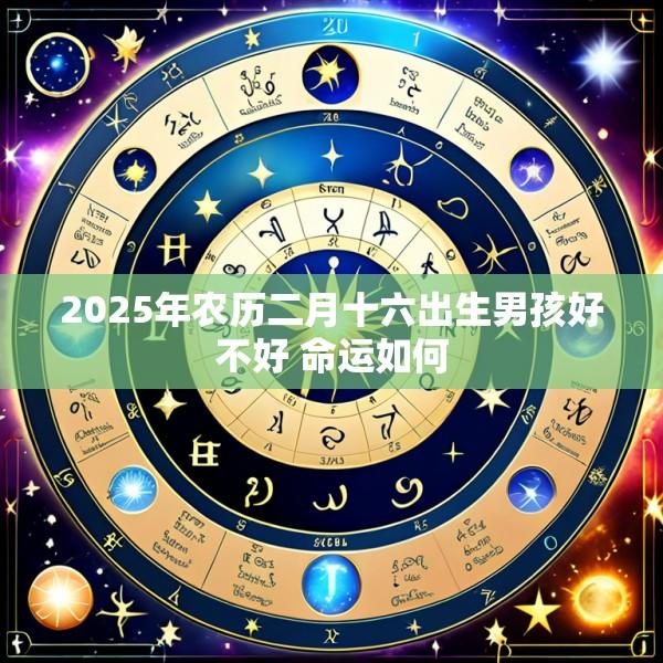2025年农历二月十六出生男孩好不好 命运如何