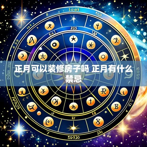 正月可以装修房子吗 正月有什么禁忌