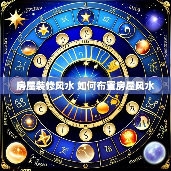 房屋装修风水 如何布置房屋风水