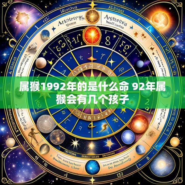 属猴1992年的是什么命 92年属猴会有几个孩子