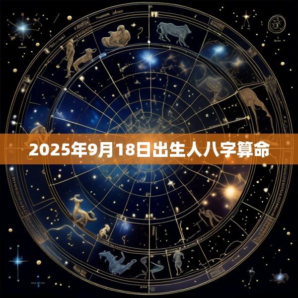 2025年9月18日出生人八字算命