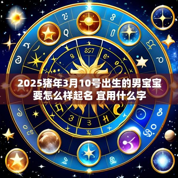 2025猪年3月10号出生的男宝宝要怎么样起名 宜用什么字