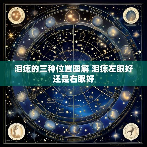 泪痣的三种位置图解 泪痣左眼好还是右眼好
