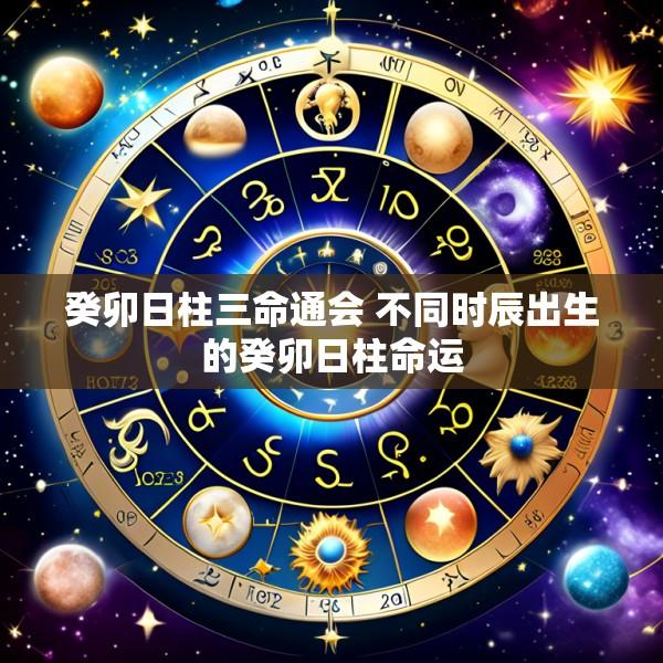 癸卯日柱三命通会 不同时辰出生的癸卯日柱命运