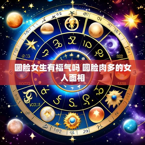 圆脸女生有福气吗 圆脸肉多的女人面相