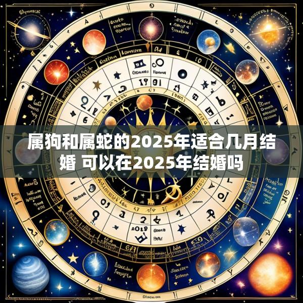 属狗和属蛇的2025年适合几月结婚 可以在2025年结婚吗