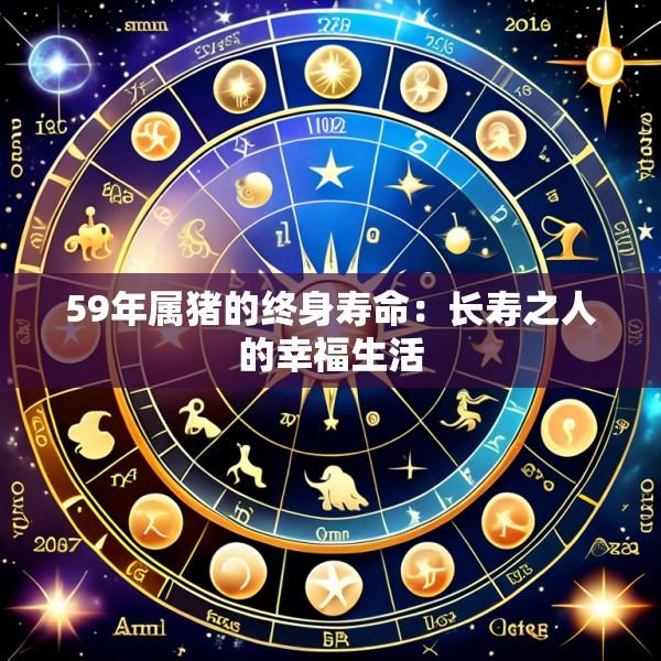 59年属猪的终身寿命：长寿之人的幸福生活