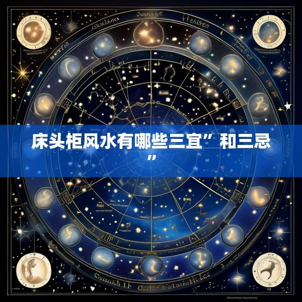 床头柜风水有哪些三宜”和三忌”