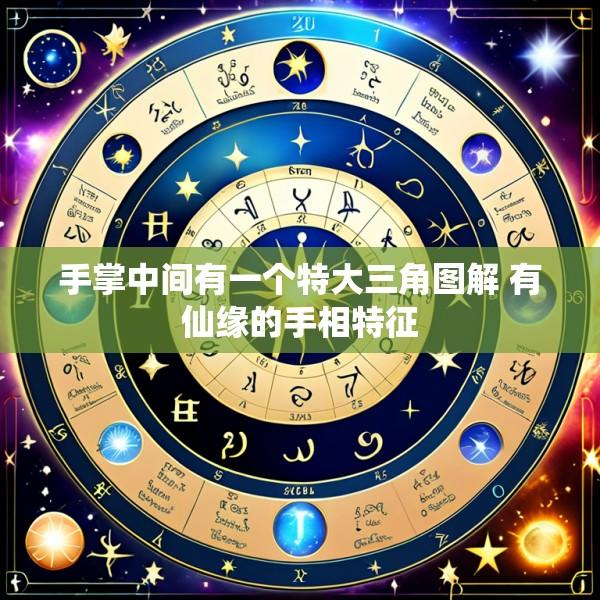 手掌中间有一个特大三角图解 有仙缘的手相特征