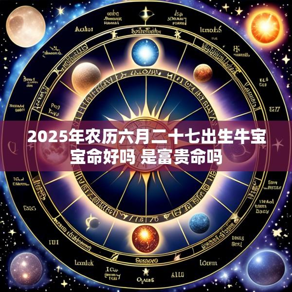 2025年农历六月二十七出生牛宝宝命好吗 是富贵命吗