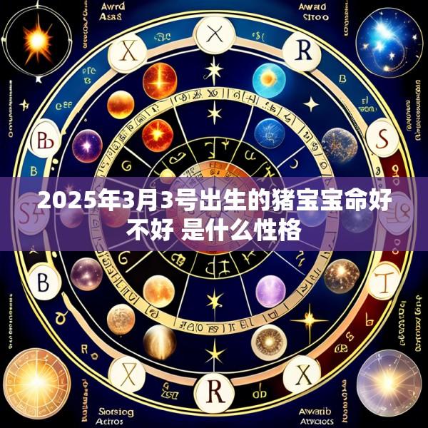 2025年3月3号出生的猪宝宝命好不好 是什么性格