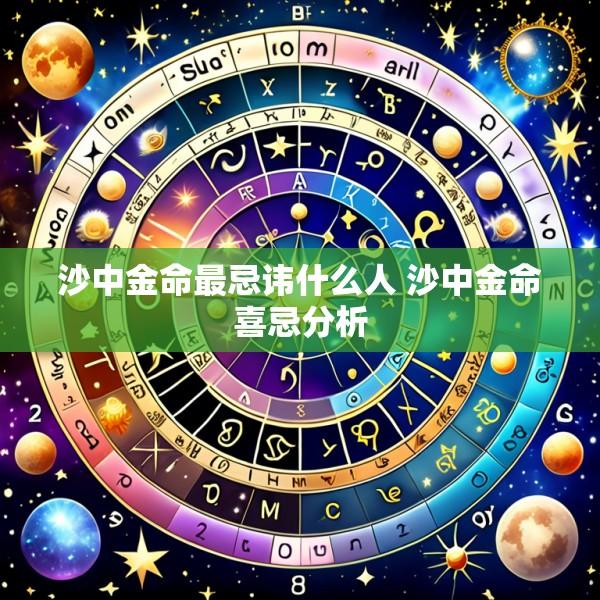 沙中金命最忌讳什么人 沙中金命喜忌分析