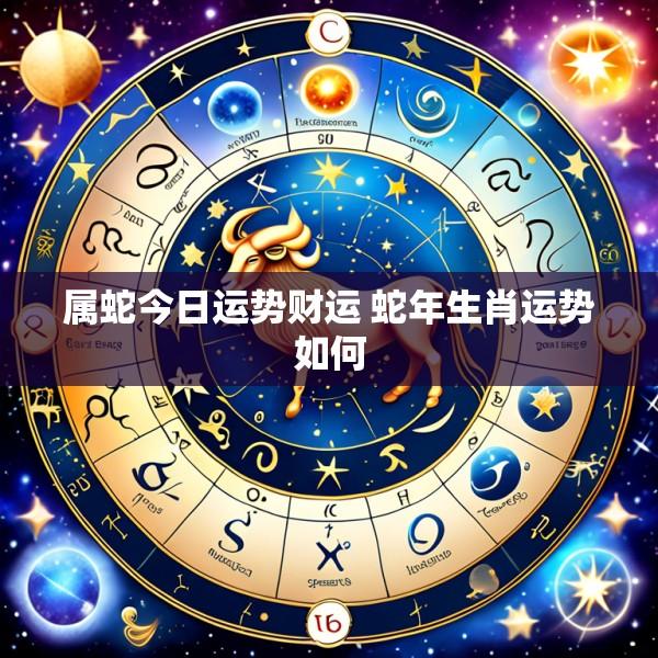 属蛇今日运势财运 蛇年生肖运势如何