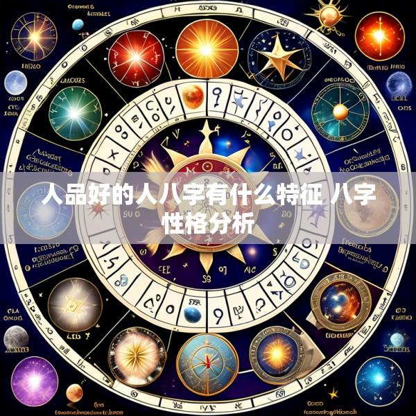 人品好的人八字有什么特征 八字性格分析
