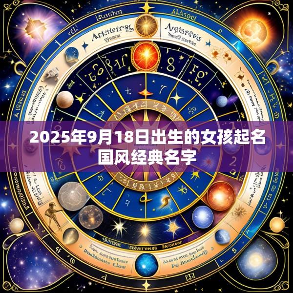 2025年9月18日出生的女孩起名国风经典名字
