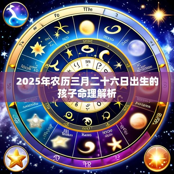 2025年农历三月二十六日出生的孩子命理解析