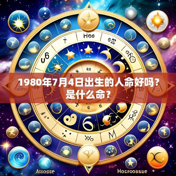 1980年7月4日出生的人命好吗？是什么命？