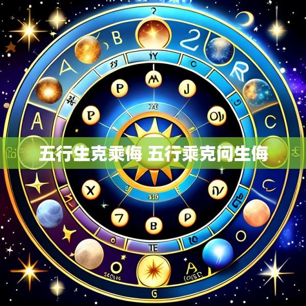 五行生克乘侮 五行乘克问生侮
