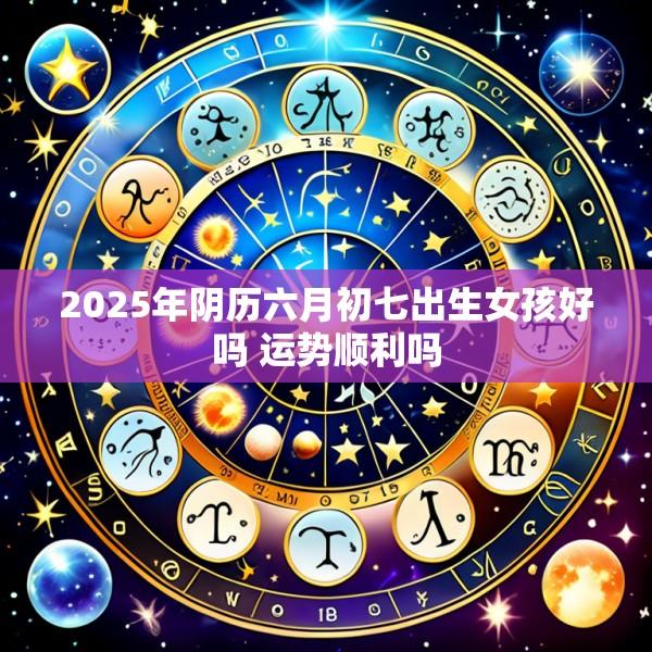 2025年阴历六月初七出生女孩好吗 运势顺利吗