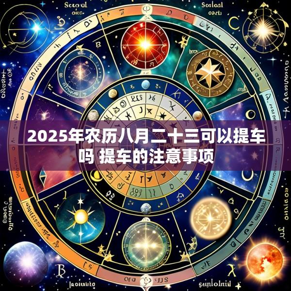 2025年农历八月二十三可以提车吗 提车的注意事项