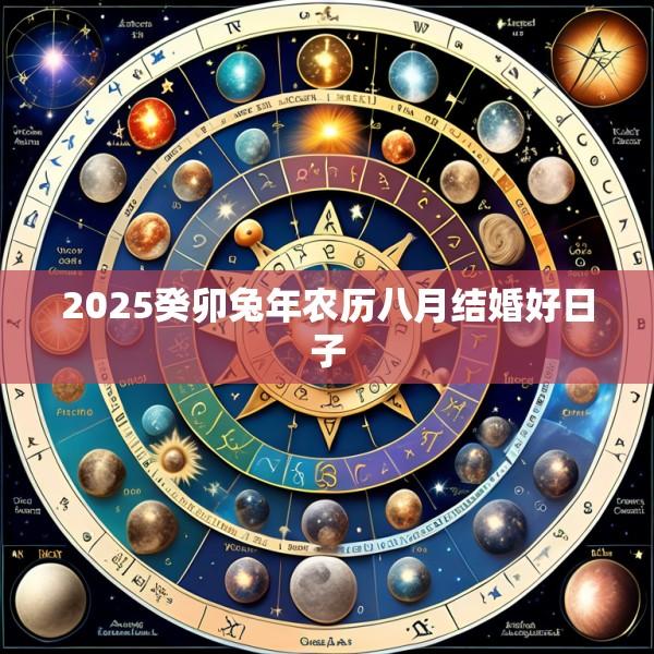 2025癸卯兔年农历八月结婚好日子