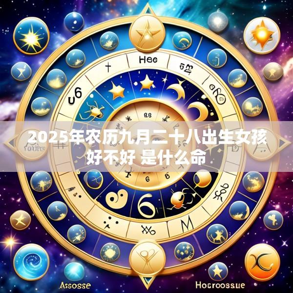 2025年农历九月二十八出生女孩好不好 是什么命