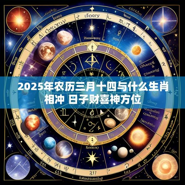 2025年农历三月十四与什么生肖相冲 日子财喜神方位