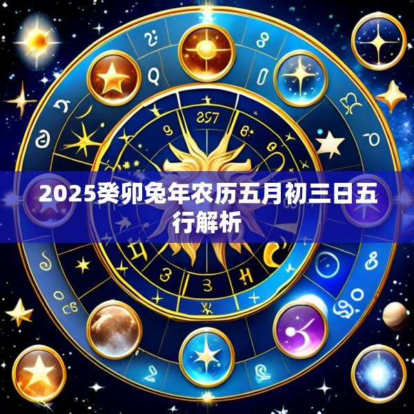 2025癸卯兔年农历五月初三日五行解析