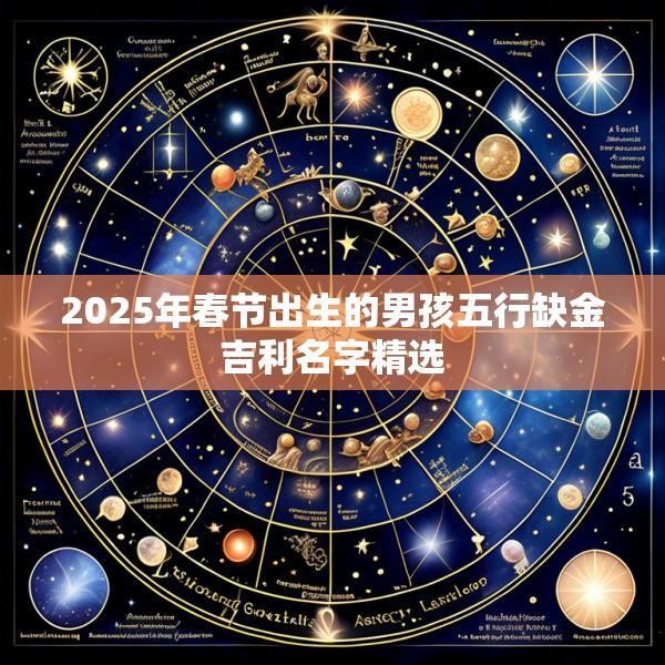 2025年春节出生的男孩五行缺金吉利名字精选