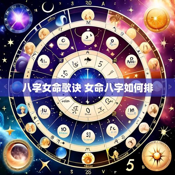 八字女命歌诀 女命八字如何排