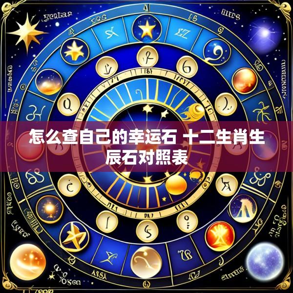怎么查自己的幸运石 十二生肖生辰石对照表
