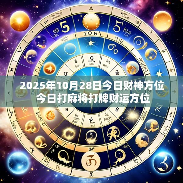 2025年10月28日今日财神方位 今日打麻将打牌财运方位