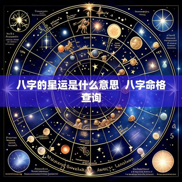 八字的星运是什么意思  八字命格查询