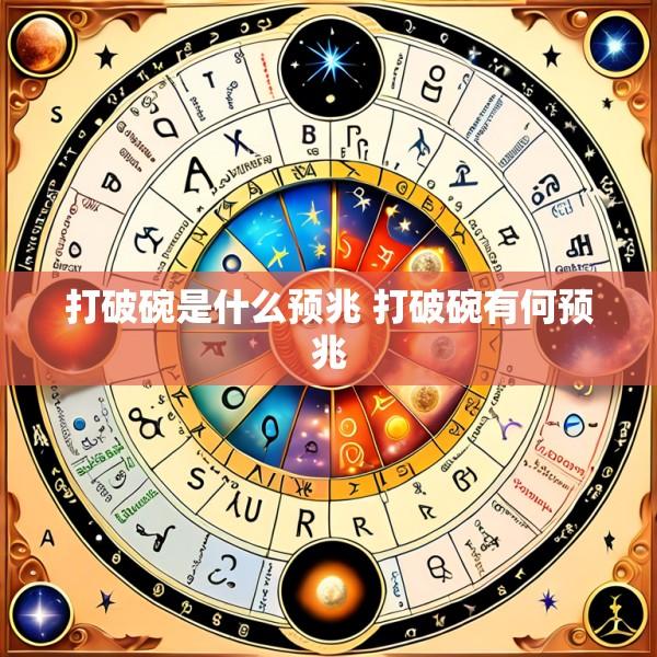 打破碗是什么预兆 打破碗有何预兆