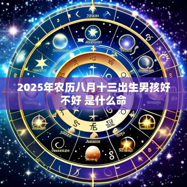 2025年农历八月十三出生男孩好不好 是什么命