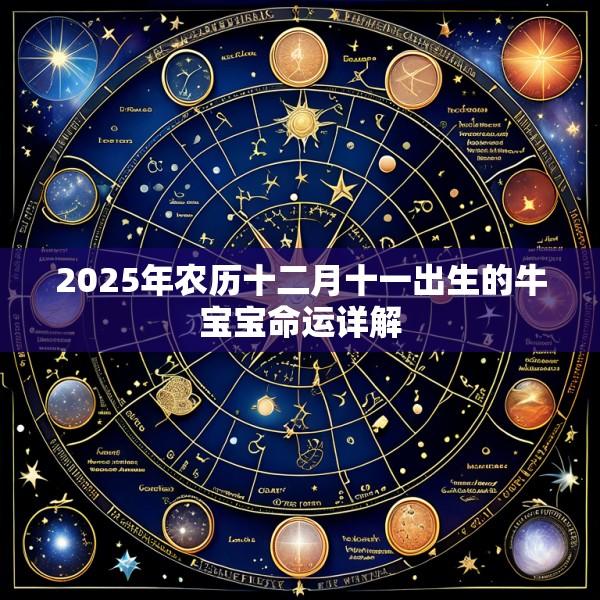 2025年农历十二月十一出生的牛宝宝命运详解