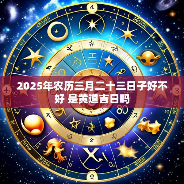 2025年农历三月二十三日子好不好 是黄道吉日吗