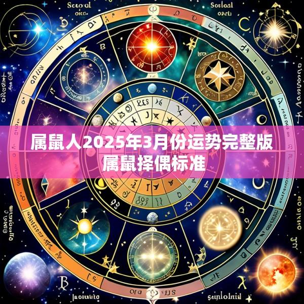 属鼠人2025年3月份运势完整版 属鼠择偶标准