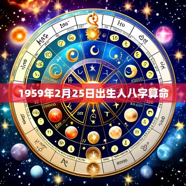 1959年2月25日出生人八字算命