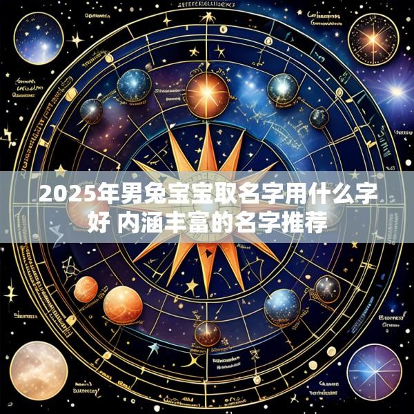2025年男兔宝宝取名字用什么字好 内涵丰富的名字推荐