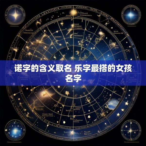 诺字的含义取名 乐字最搭的女孩名字