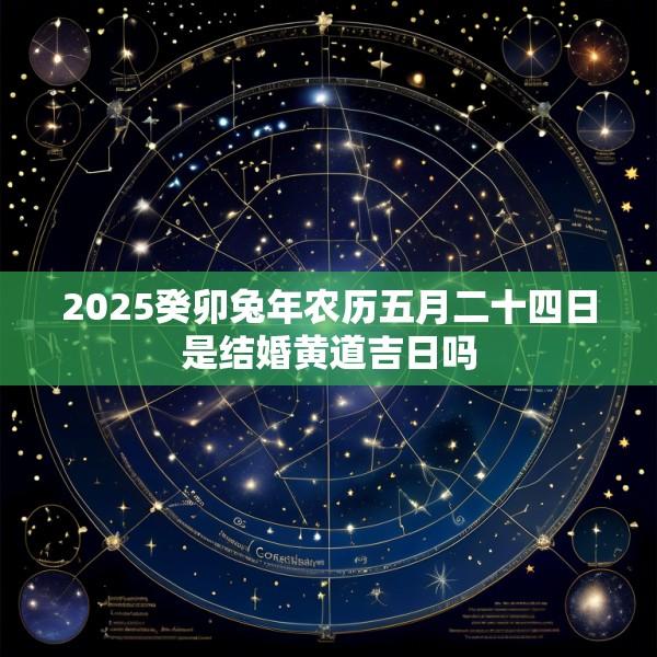 2025癸卯兔年农历五月二十四日是结婚黄道吉日吗