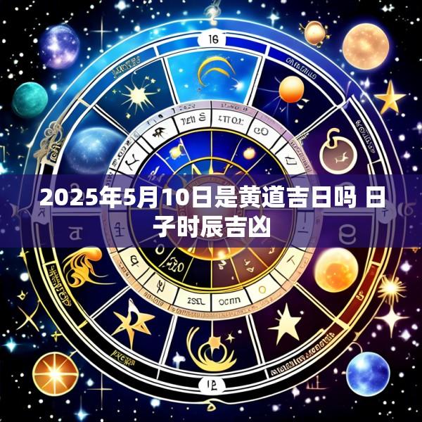 2025年5月10日是黄道吉日吗 日子时辰吉凶