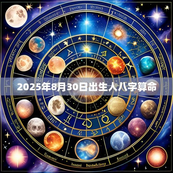 2025年8月30日出生人八字算命
