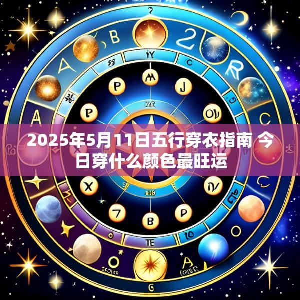 2025年5月11日五行穿衣指南 今日穿什么颜色最旺运