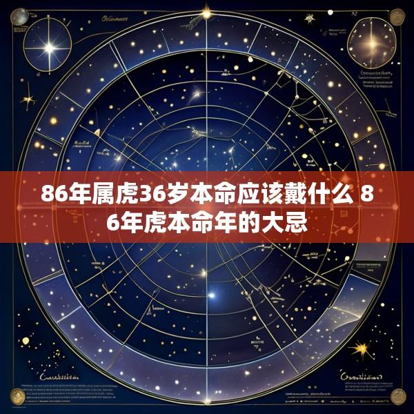86年属虎36岁本命应该戴什么 86年虎本命年的大忌