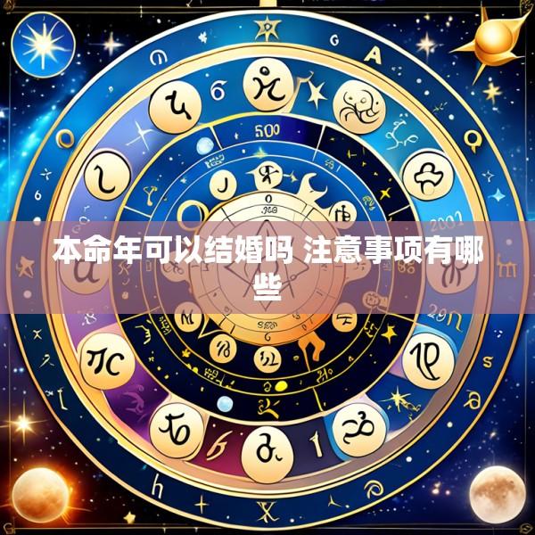 本命年可以结婚吗 注意事项有哪些