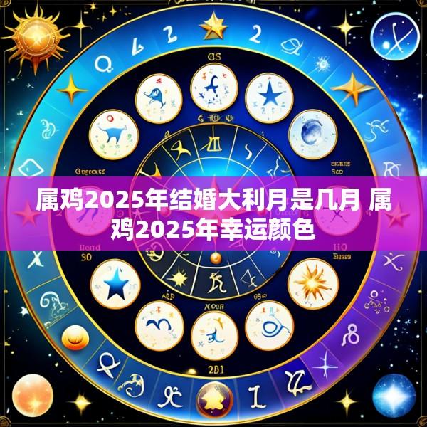 属鸡2025年结婚大利月是几月 属鸡2025年幸运颜色