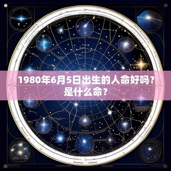 1980年6月5日出生的人命好吗？是什么命？